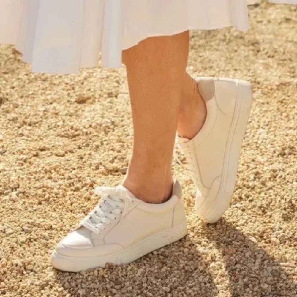 Birdies Cardinal Leather Sneaker in Neutral Pink